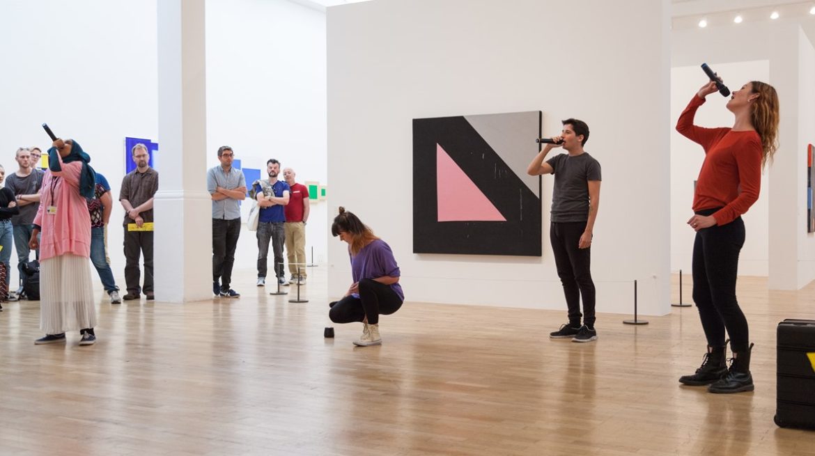 Image of performance in Whitechapel Gallery