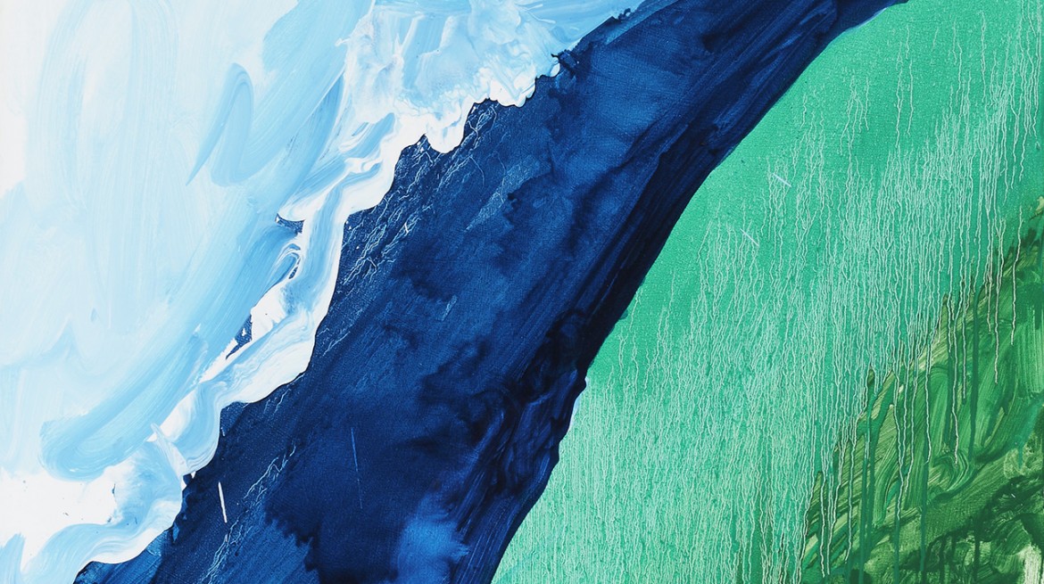 Mary Heilmann, Crashing Wave, 2011 (detail), Oil on canvas, 127 x 101.60 cm, © Mary Heilmann, Photo: Thomas Müller, Courtesy of the artist, 303 Gallery, New York, and Hauser & Wirt